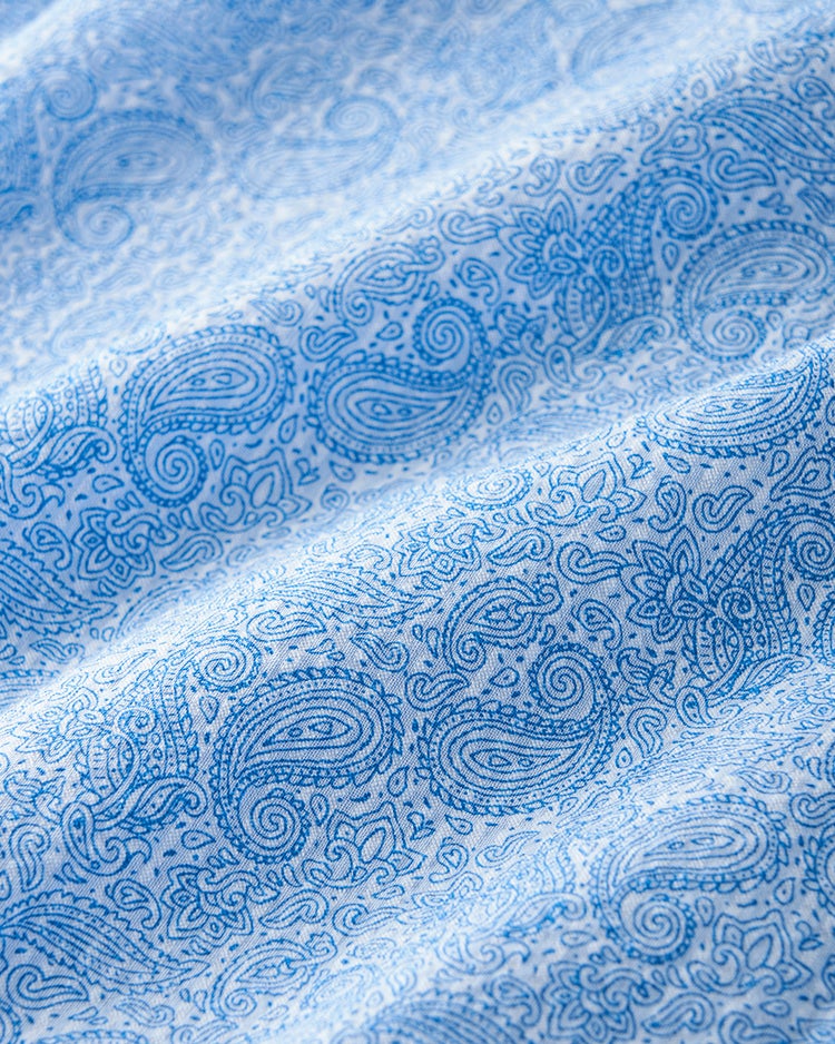 ライトコットン先染めシアサッカー半袖 詳細画像 ペイズリー 2