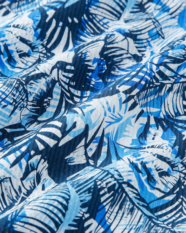 ハワイアンシアサッカーシャツ・半袖 詳細画像 ブルー・パターン 4