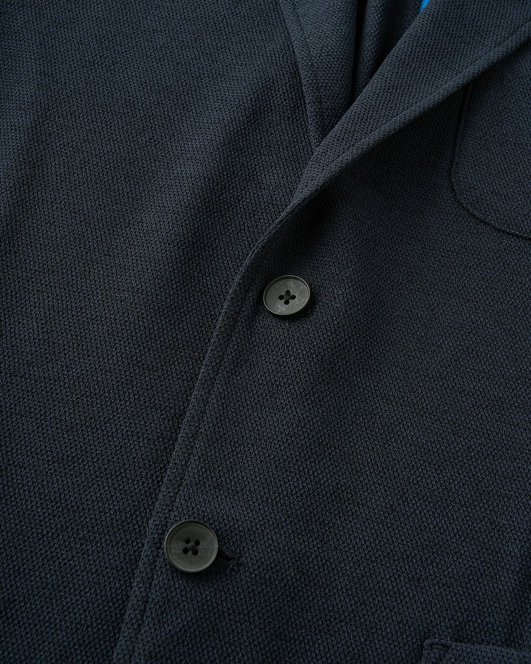 ラクスマ麻調ニットジャケット 詳細画像 ネイビー 4