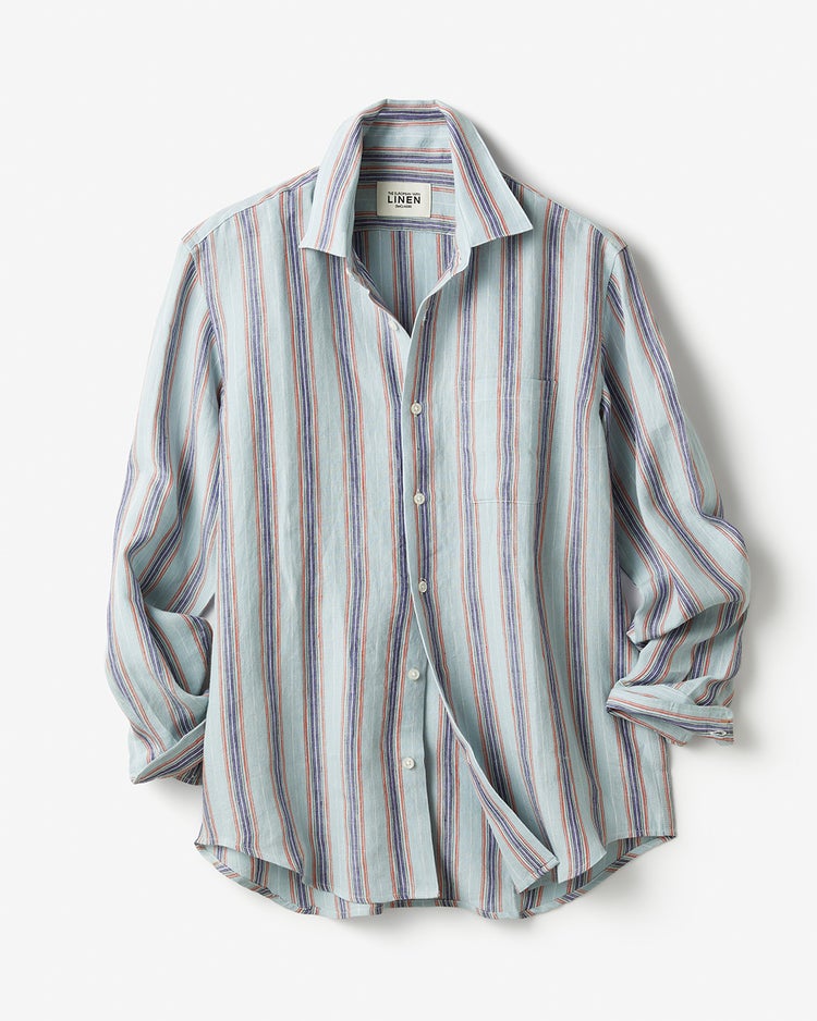リネンシャンブレー・長袖 詳細画像 サックスマルチ 1