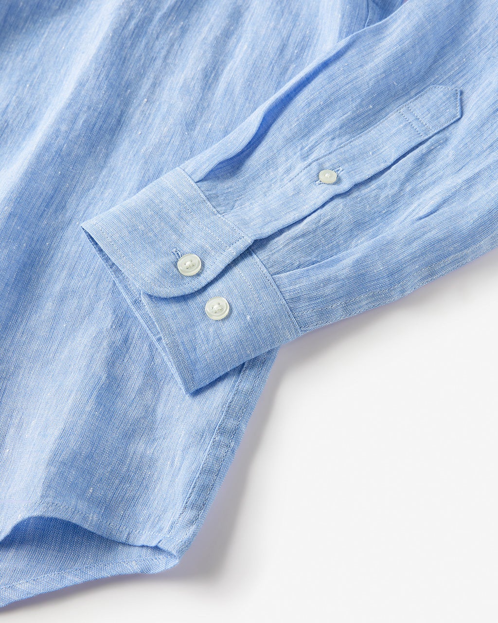 リネンシャンブレー・長袖/40代50代からのメンズファッション