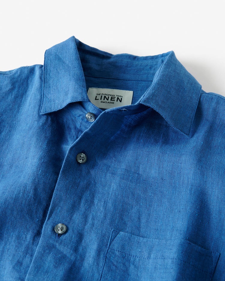 リネンシャンブレー・長袖 詳細画像 インディゴ 2
