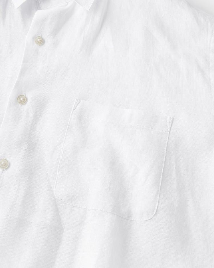 リネンシャンブレーシャツ・半袖 詳細画像 ホワイト 3