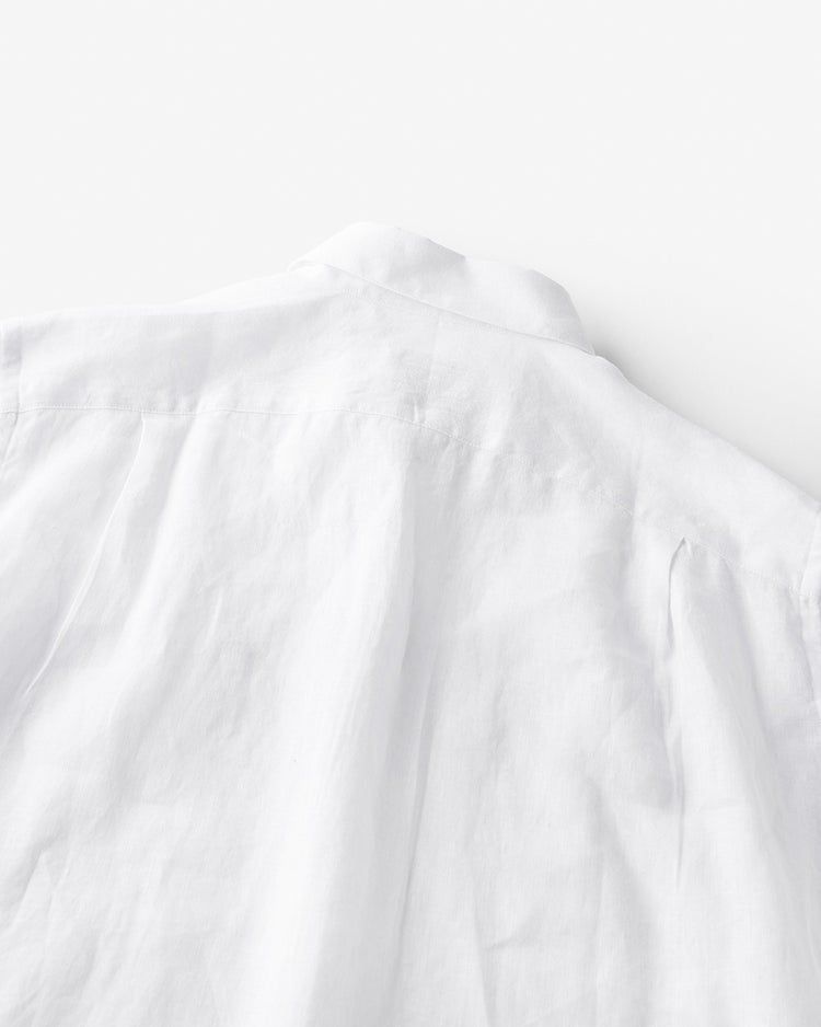 リネンシャンブレーシャツ・半袖 詳細画像 ホワイト 4