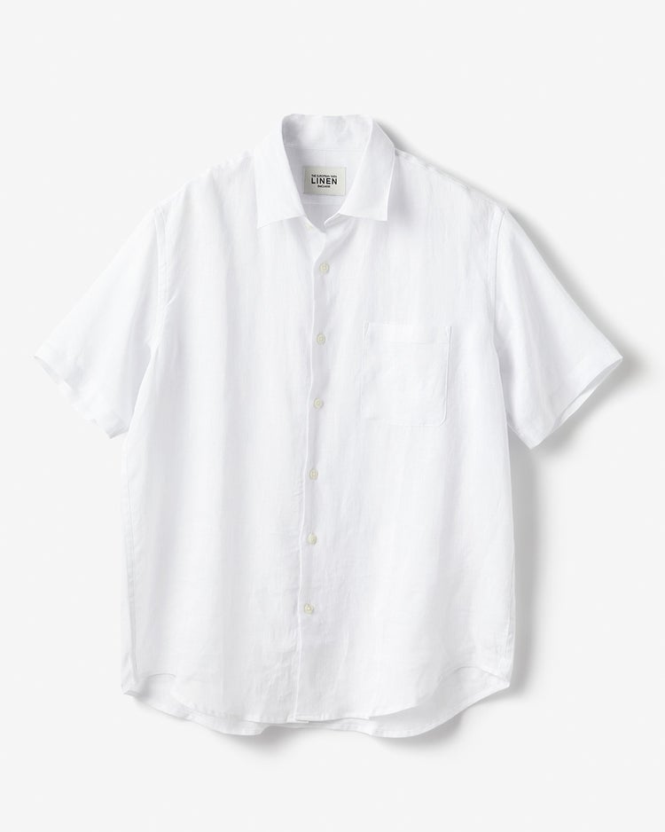 リネンシャンブレーシャツ・半袖 詳細画像 ホワイト 6