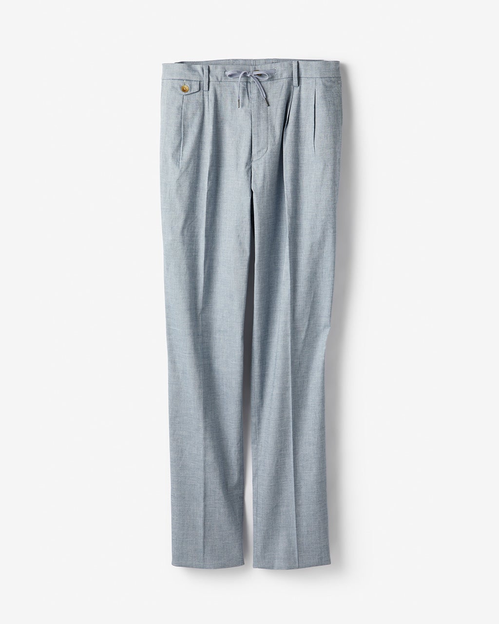 45R パンツ　コットン リネン混 R刺繍　ストレッチ グレー 45R】パンツ｜1977年創業、日本の服。丈夫で長持ち、気持ちの