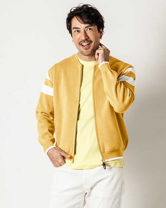 コットンミラノリブ・ ショートブルゾン