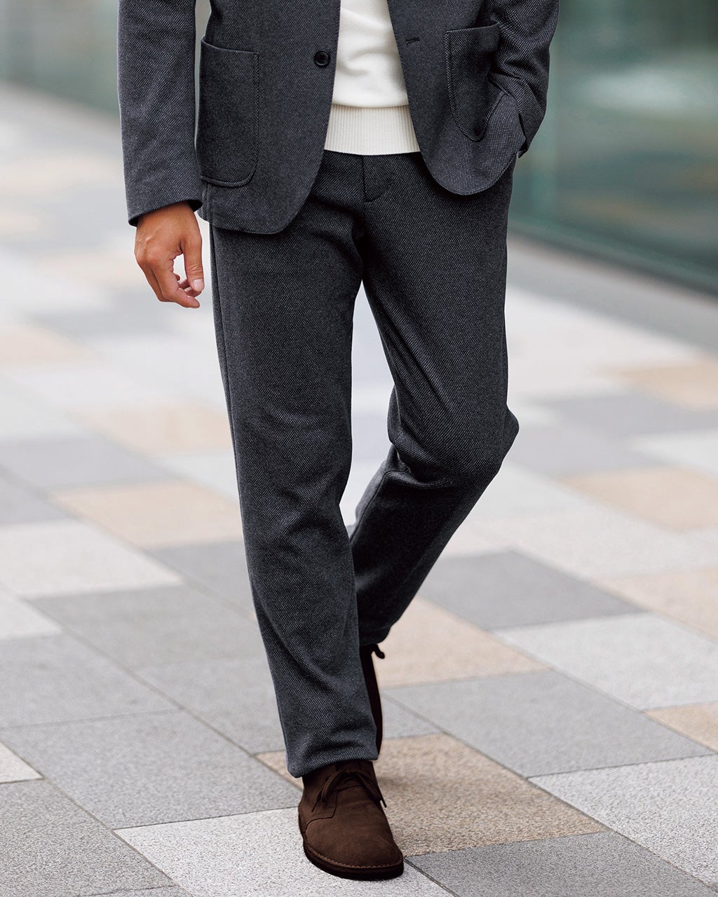 バーズアイ パンツ Lサイズバーズアイパンツ｜パンツ｜KEITH Lサイズ(キースエルサイズ