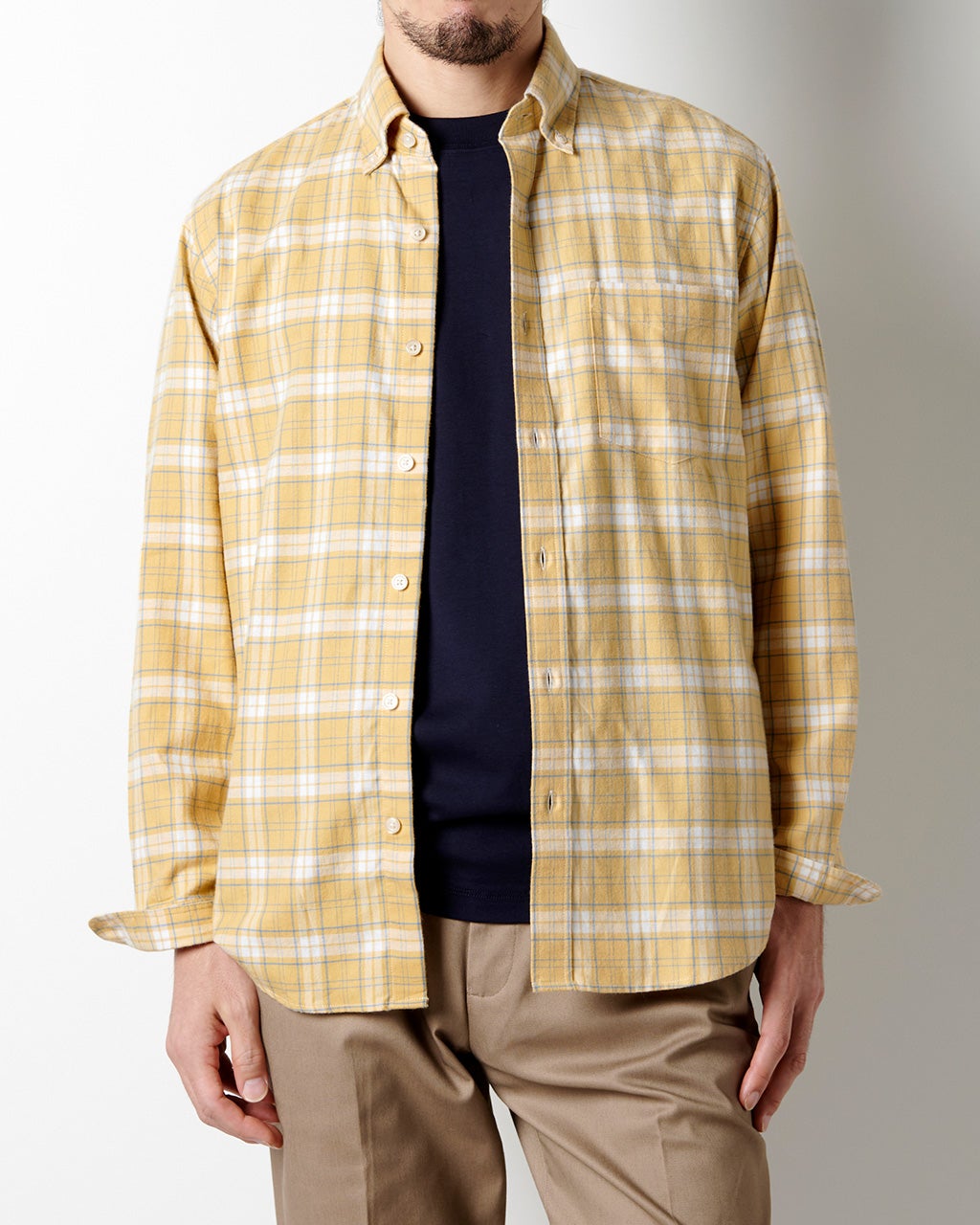 両面起毛ソフトフランネルシャツ/40代50代からのメンズファッション