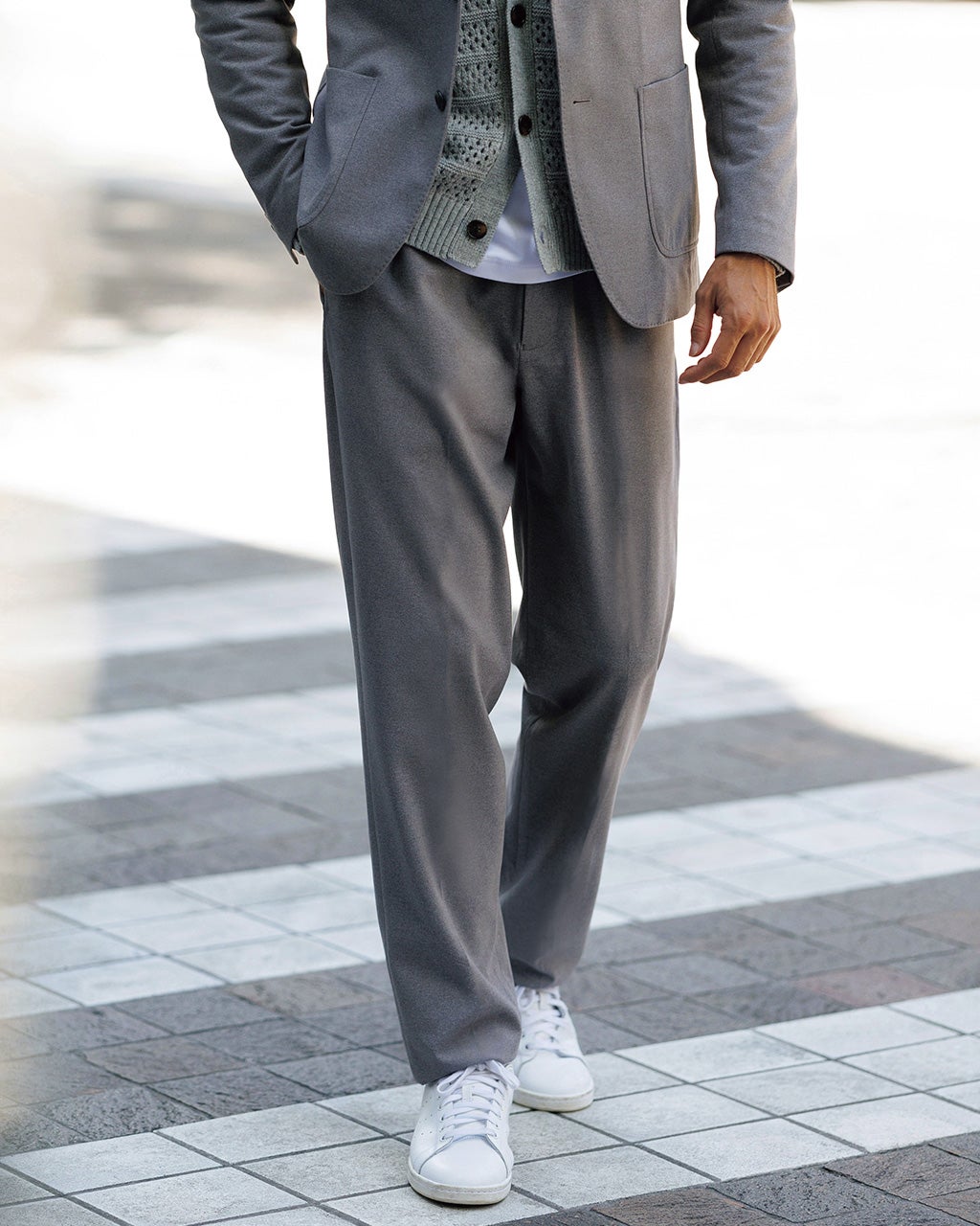 CRONOS DOUBLE STRIPES LONGPANTS【M.GRAY】 – クロノス CRONOS Official Store