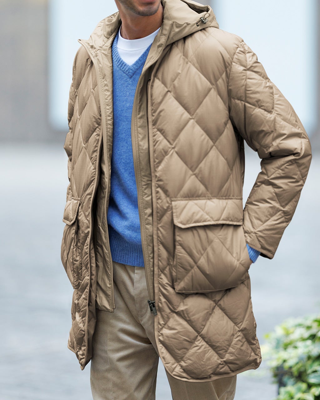 激安！特価品 エアーライトダウン・2wayシティーコート/40代50代からのメンズ ジャケット・アウター