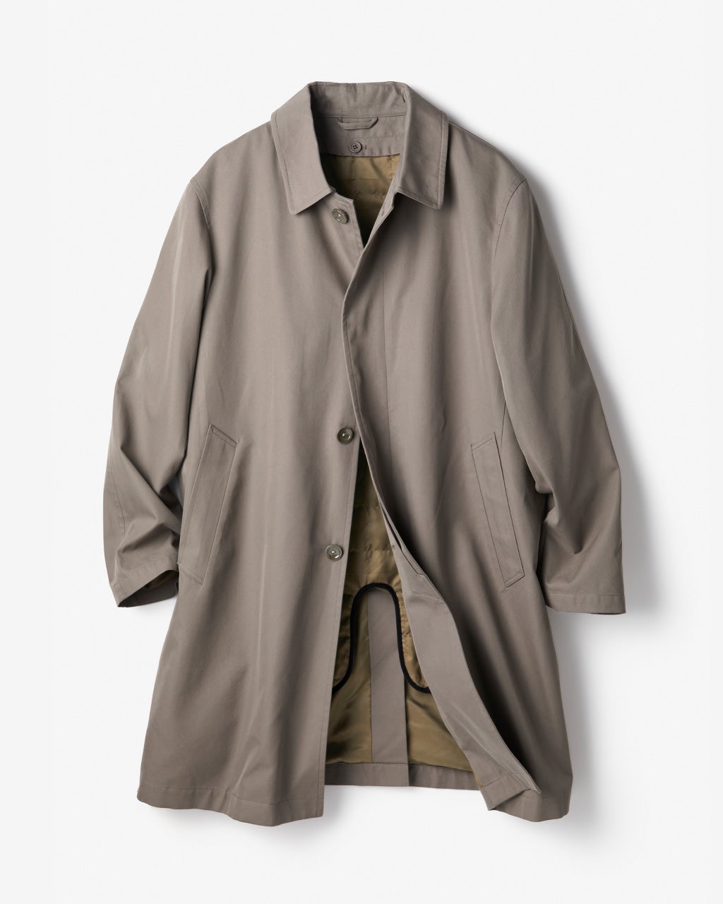 シャンブレーギャバ・ステンカラー2wayコート/DoCLASSE