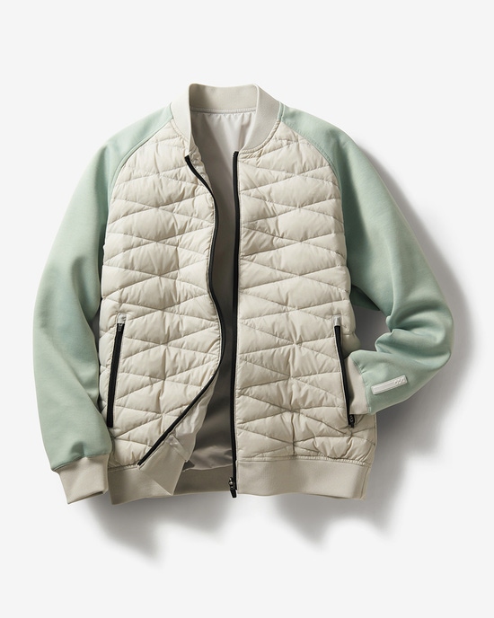 DCG・ミックスメディア　ボマーダウンジャケット