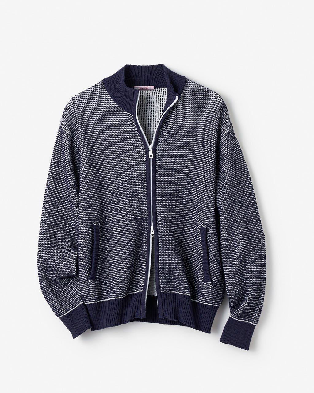 DEUXIEME CLASSE - VONDEL 畔編みニット S グレー 羊毛100% 美品クリーニング済 THE CASUAL｜ピリング（毛玉）防止加工 ワッフル編み クルー