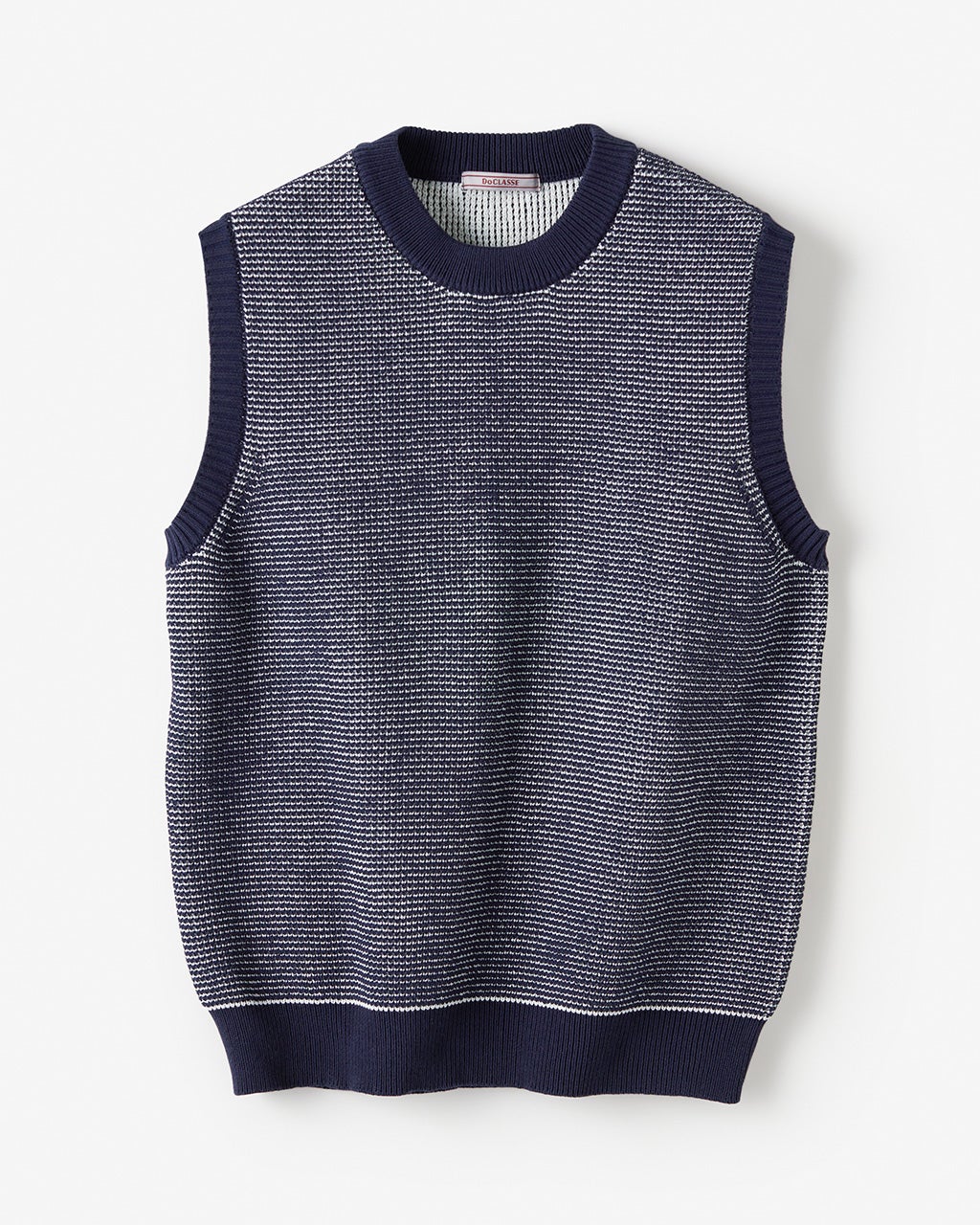 テクスチャー編みニット・ベスト/40代50代からのメンズファッション