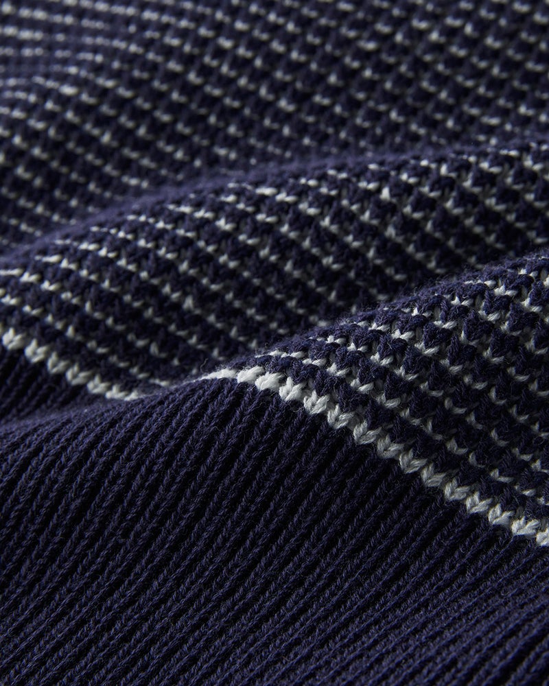 テクスチャー編みニット・ベスト 詳細画像 ネイビー 3