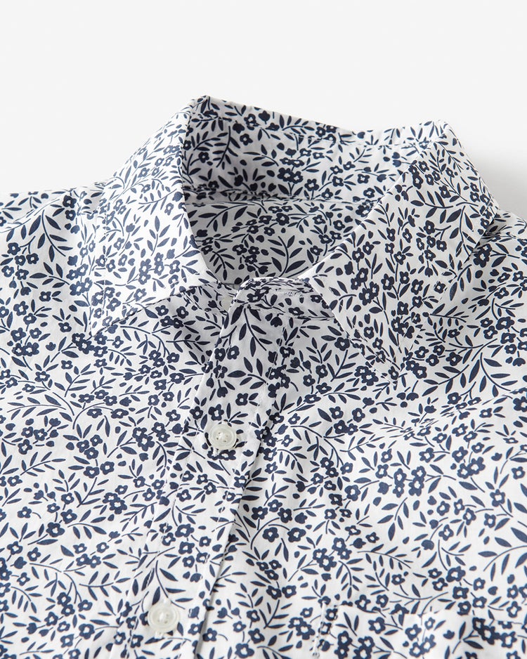 コットンプリントシャツ 半袖 詳細画像 ホワイト・パターン 2