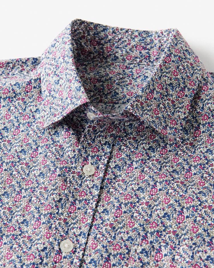 コットンプリントシャツ 半袖 詳細画像 ピンク・パターン 2