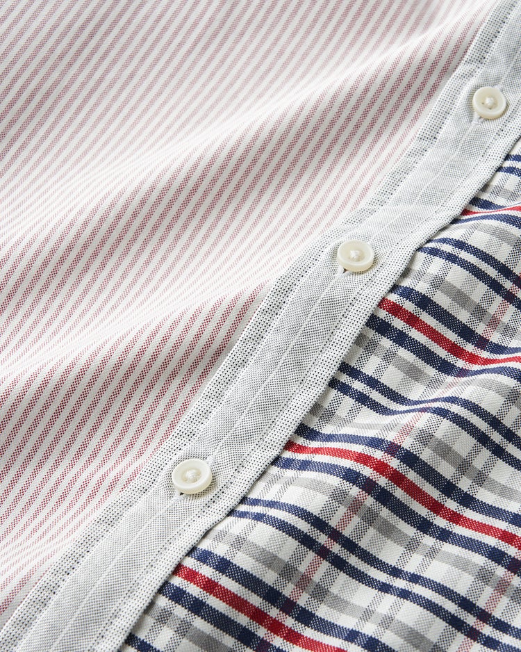 ピュアファインオックス・クレイジーシャツ　長袖 詳細画像 グレーパターン 5