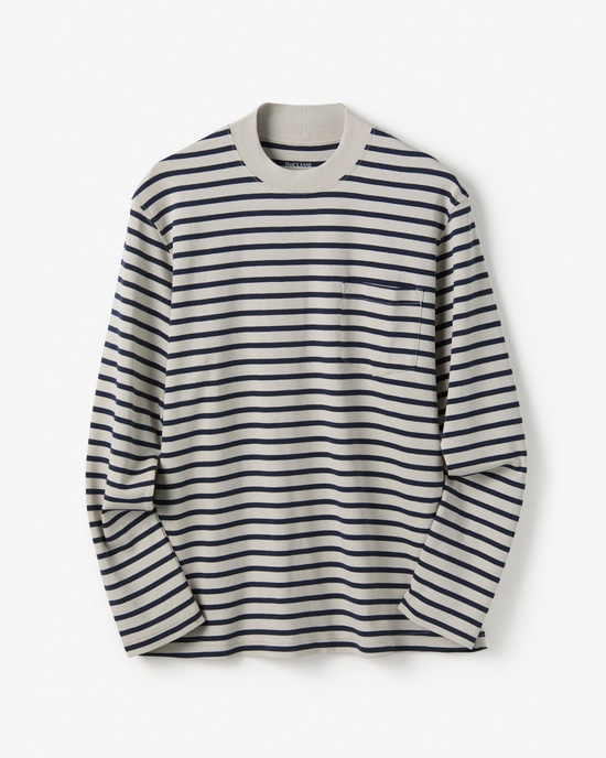 ジャケットレイヤードポケットT　長袖