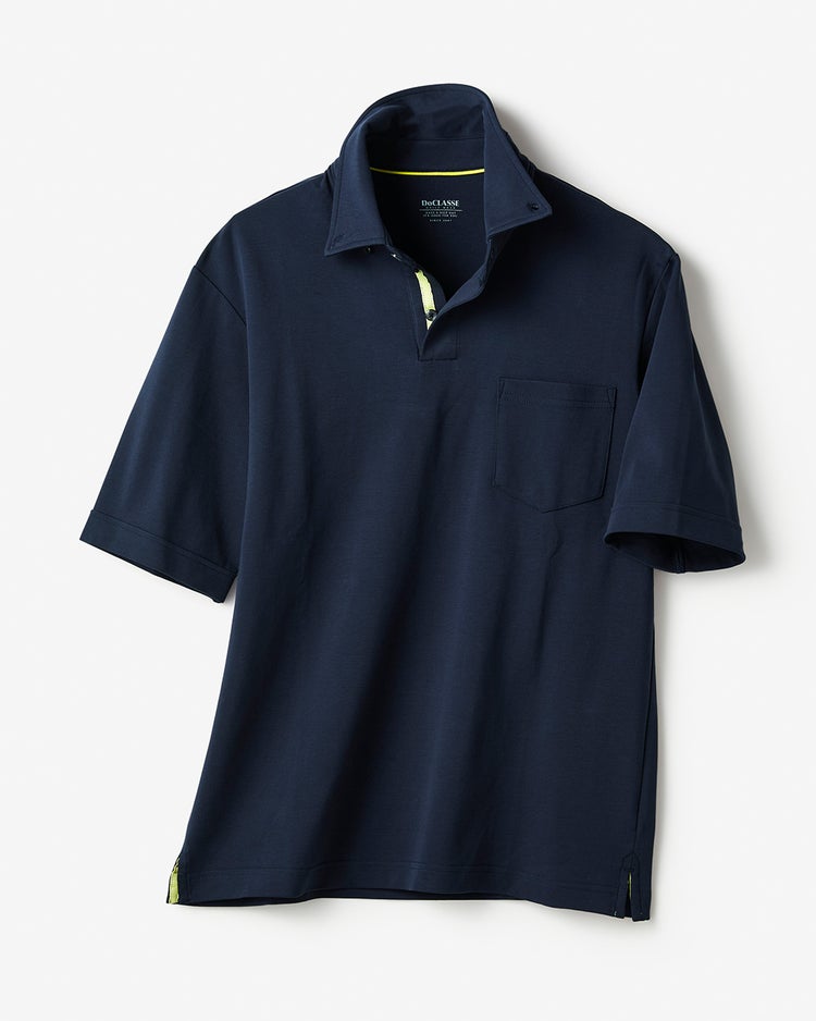 リファインド ポロ・ドゥクラッセT　半袖 詳細画像 ネイビー 1