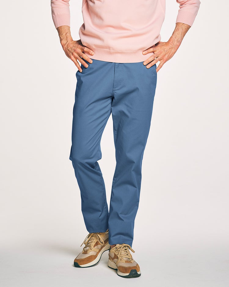 360ナチュラルウォッシュチノパン ノータック 詳細画像 ダークブルー 1