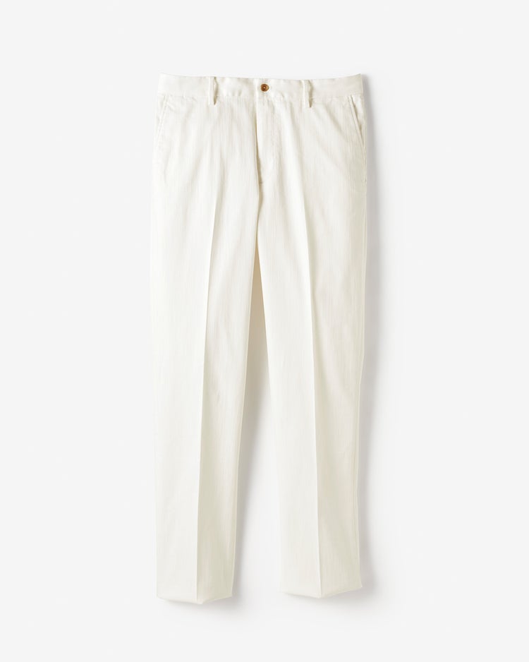 色落ちしない・ストレッチデニムスラックス 詳細画像 オフホワイト 6