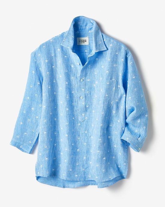 リネンプルオーバーシャツ