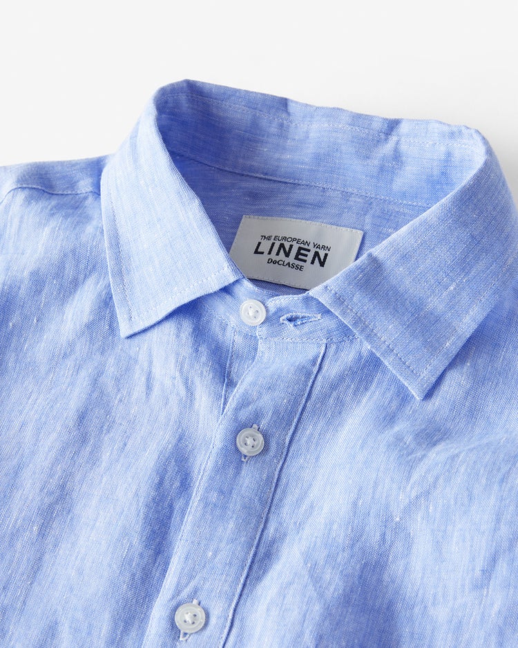 リネンプルオーバーシャツ 詳細画像 サックス 2