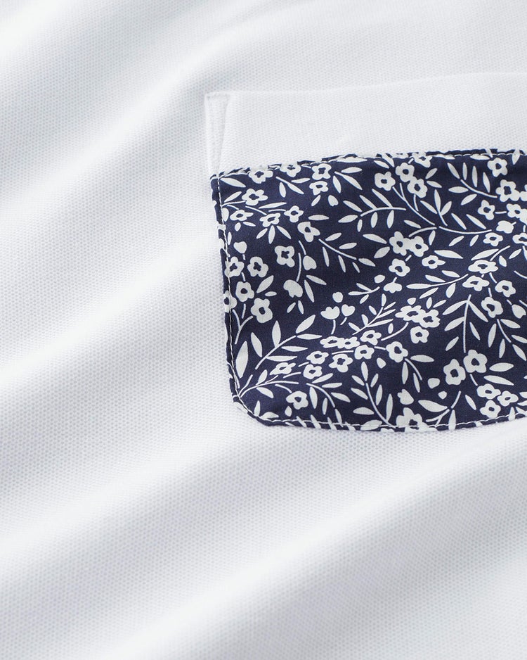 鹿の子クルーネックポケットT 詳細画像 オフホワイト 2