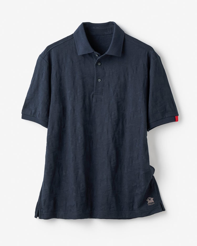 コットンブレンドジャガードポロ 詳細画像 ネイビー 5
