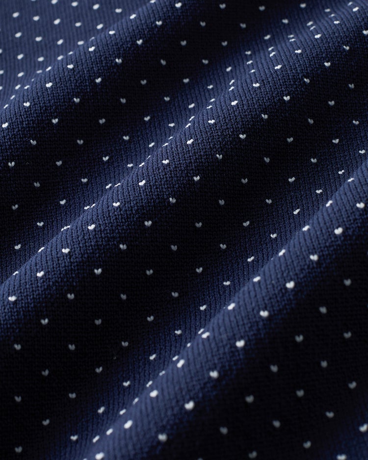 エアーライトニット・フルジップ 詳細画像 ネイビーパターン 2