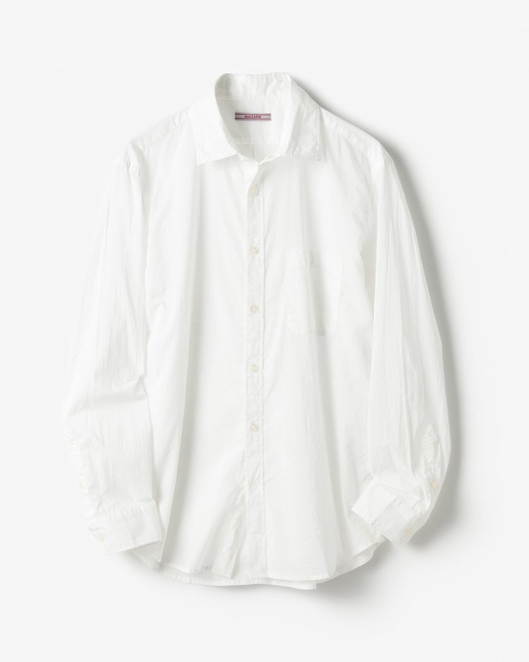 シルキーコットンローンシャツ(長袖) 詳細画像 オフホワイト 3
