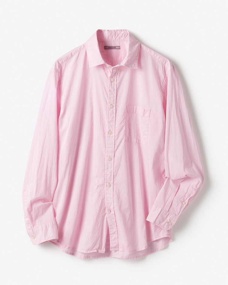 シルキーコットンローンシャツ(長袖) 詳細画像 ピンク 3