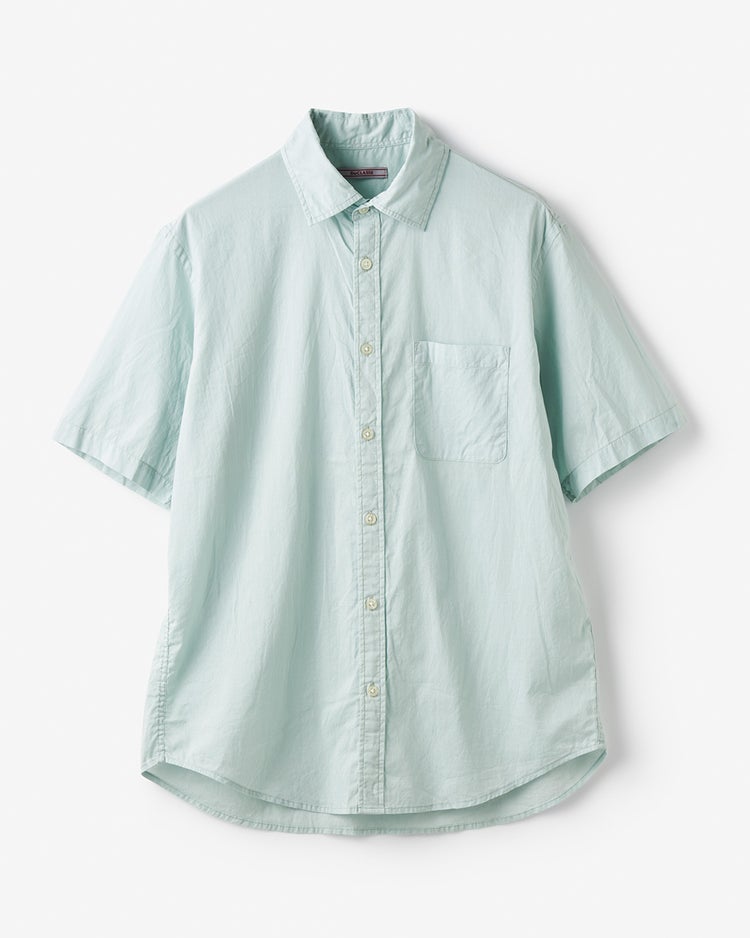 シルキーコットンローンシャツ（半袖） 詳細画像 ミントグリーン 1