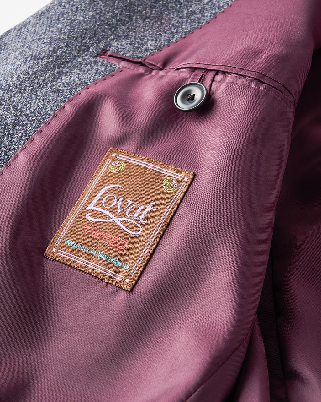 LOVAT（ラバット）英国ツイードチェスターコート/40代50代からの