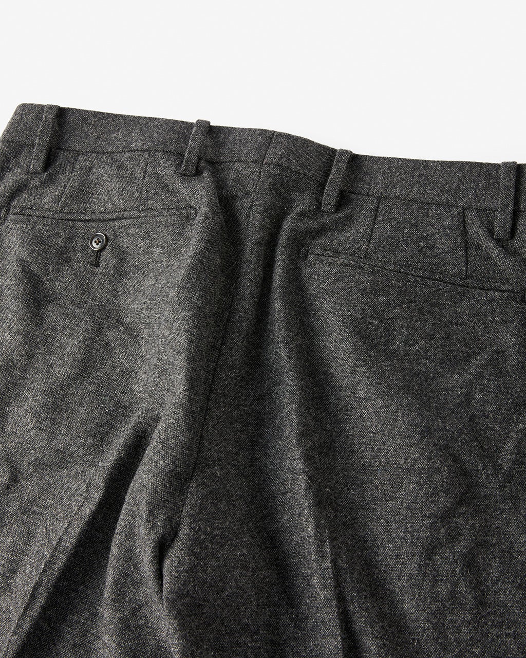 メンズ ツイードパンツ グレー系 プリーツ入り ワイドパンツ プリーツパンツ メンズ スラックス イージーパンツ