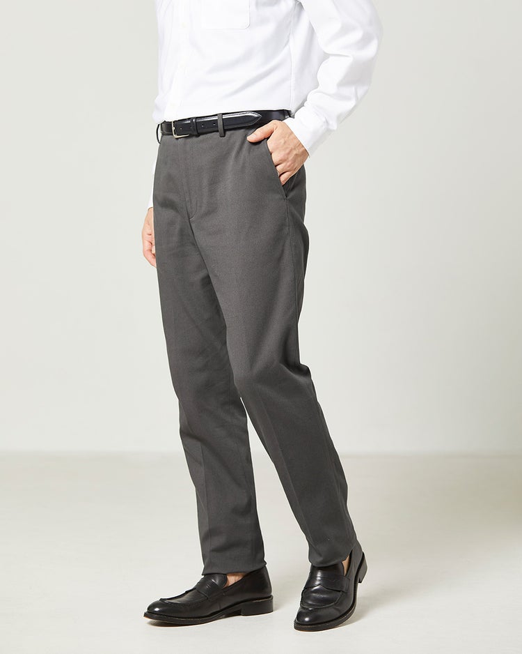 360&deg;エブリデイチノ・伸快適ウエスト・ノータック 詳細画像 チャコール 1