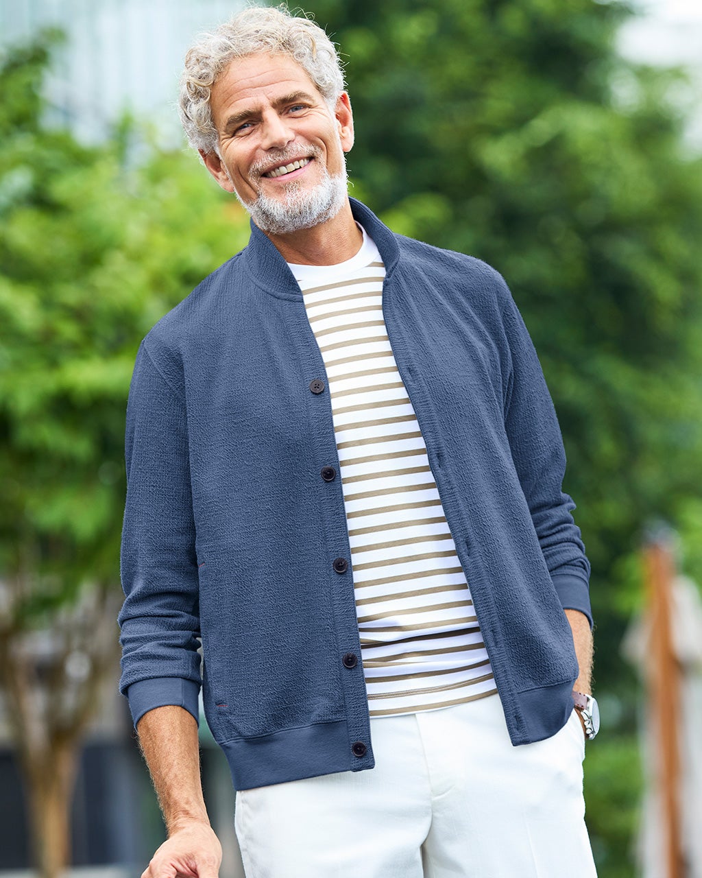 膨れジャガードアウタージャケット/40代50代からのメンズ 膨れジャガードアウタージャケット/40代50代からのメンズ