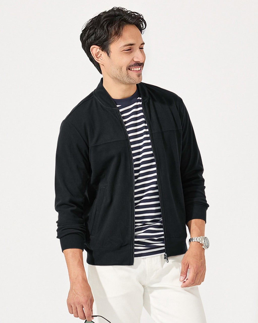 ウルトラソフト両面起毛・フルジップジャケット/40代50代からのメンズ