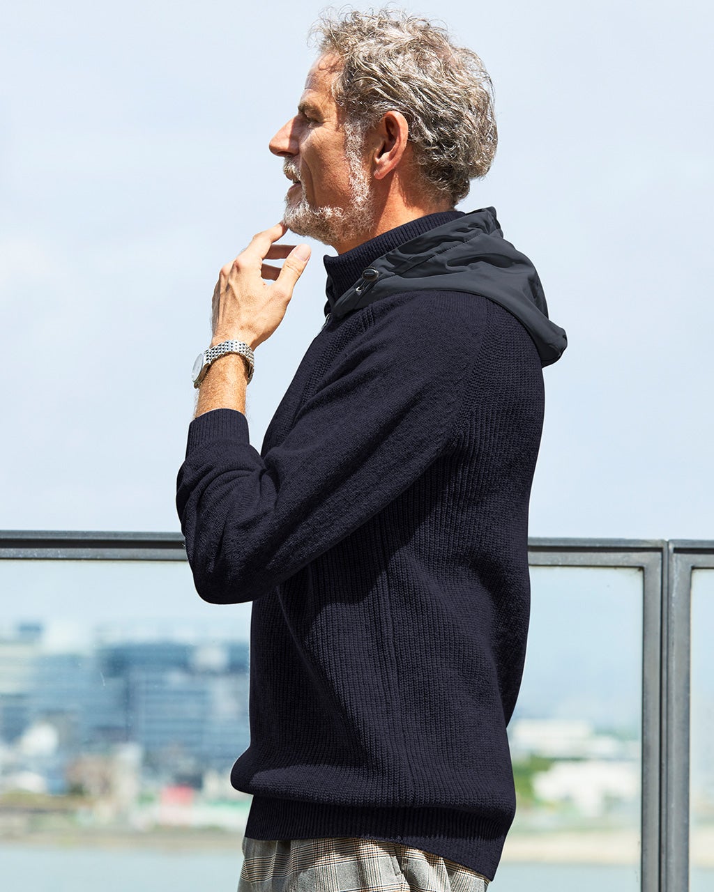 クラフトウォームウール・ハーフジップ/40代50代からのメンズ クラフトウォームウール・ハーフジップ/40代50代からのメンズ