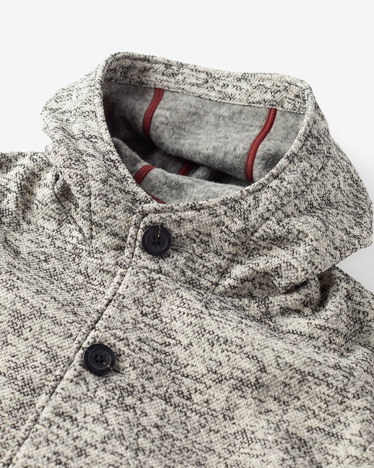 裏起毛フリース・ツイード調ショートコート 詳細画像 ライトグレー 2