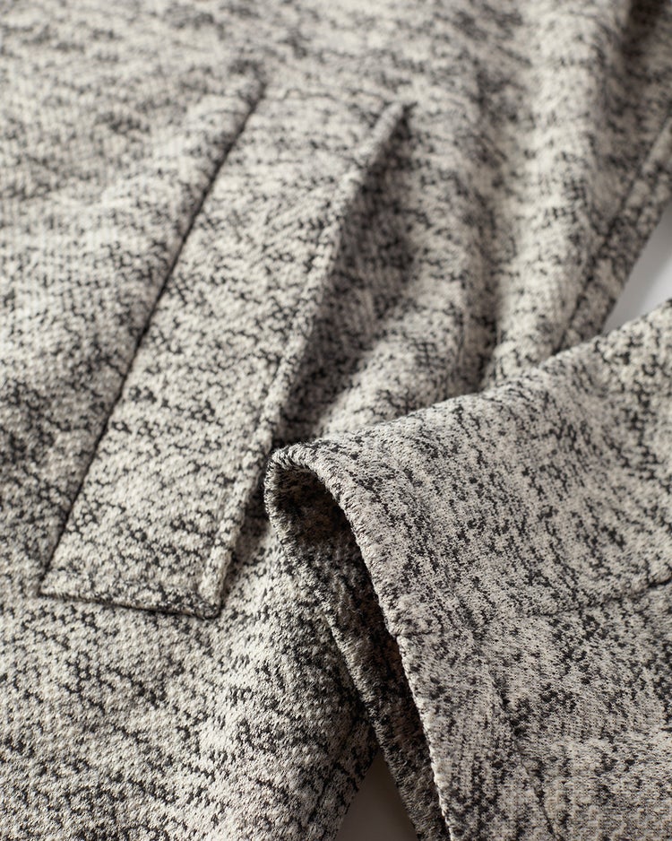 裏起毛フリース・ツイード調ショートコート 詳細画像 ライトグレー 3