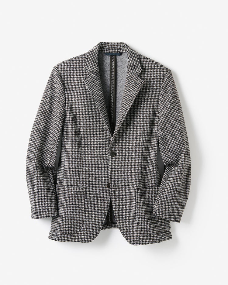 ツイード調フリース・裏起毛ジャケット 詳細画像 千鳥 4