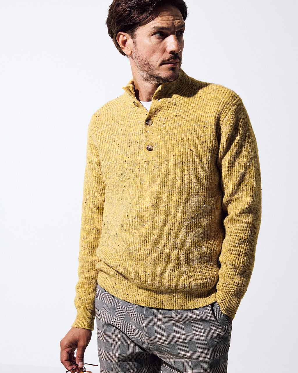 NEAT｜WOOL HOPSACK｜WIDE TYPE Ⅰ - Brown｜PRODUCT｜Continuer