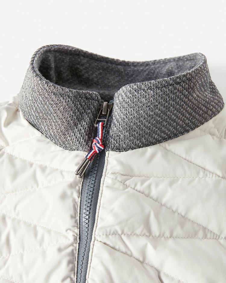 ハイブリッドダウンフルジップブルゾン 詳細画像 グレーパターン 2