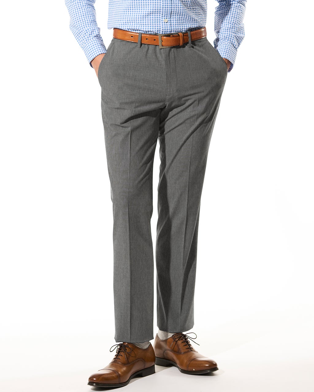 洗っても折り目を保つスラックス伸快適ウエスト/DoCLASSE