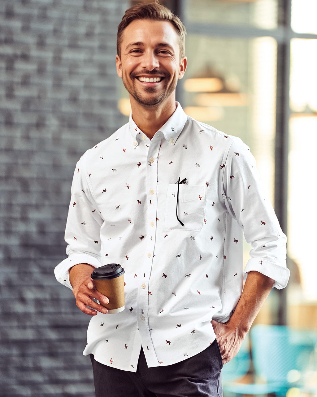 ピュアファインオックスフォード長袖/40代50代からのメンズ