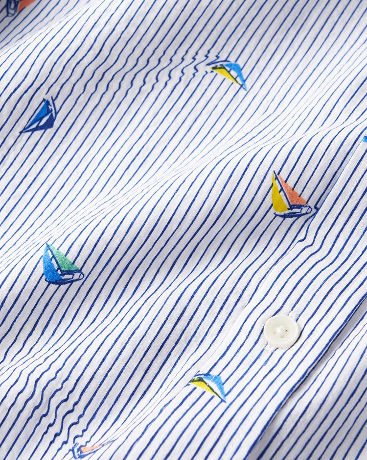 ライトコットンシアサッカーシャツ 長袖 詳細画像 ヨット2 2