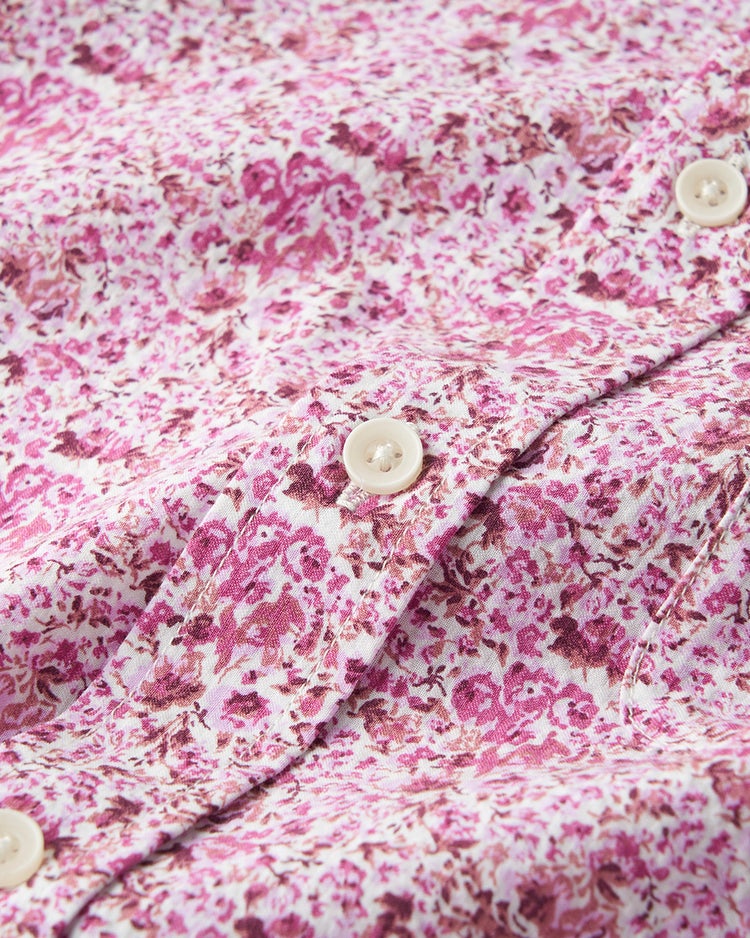 ライトコットンシアサッカーシャツ 長袖 詳細画像 ローズ 2